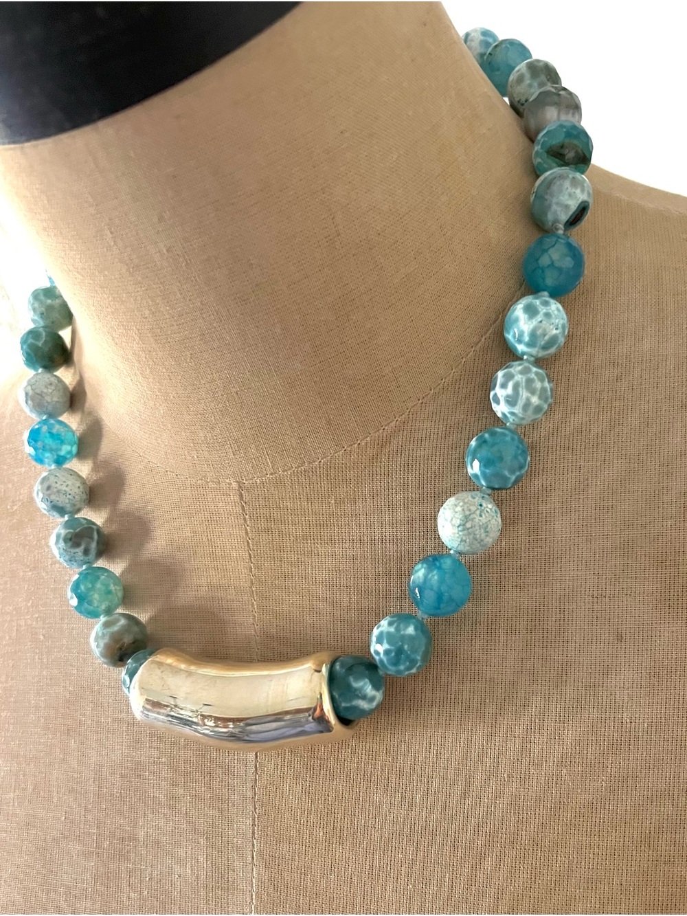 Simon Sebbag Sterling Silver Gem Stone Necklace